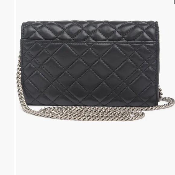 New KURT GEIGER Brixton Leather Chain Wallet- Black - Picture 3 of 3